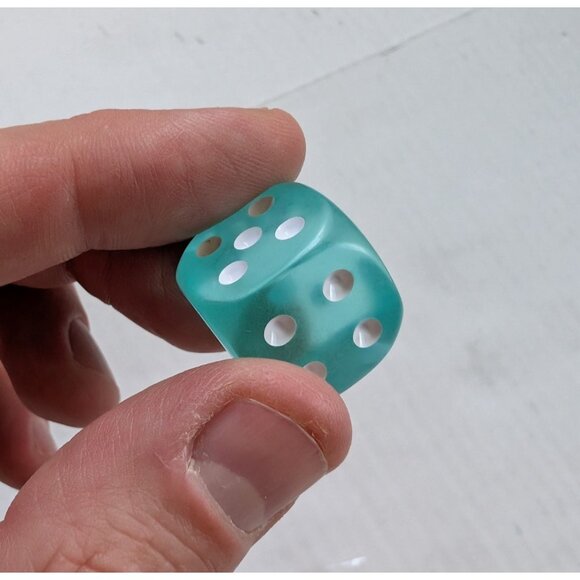 YuGiOh Dragons of Legend Dice Lot of 8 Critias & Timaeus Clear Blue Black TCG - Picture 6 of 8